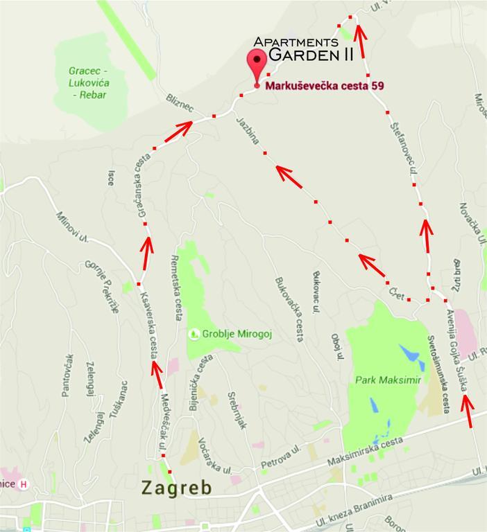 Apartments Garden Загреб Экстерьер фото